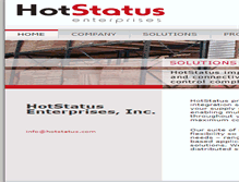 Tablet Screenshot of hotstatus.com
